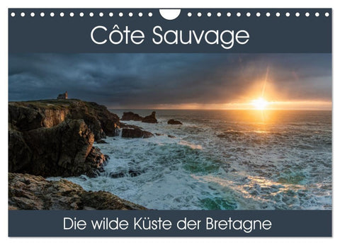 Côte Sauvage - Die wilde Küste der Bretagne (Wandkalender 2027 DIN A4 quer), CALVENDO Monatskalender