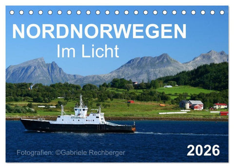 Nordnorwegen im Licht (Tischkalender 2026 DIN A5 quer), CALVENDO Monatskalender
