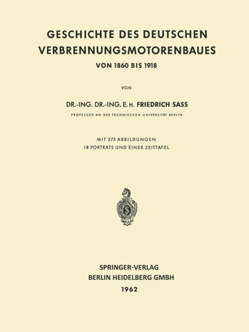 Geschichte des Deutschen Verbrennungsmotorenbaues