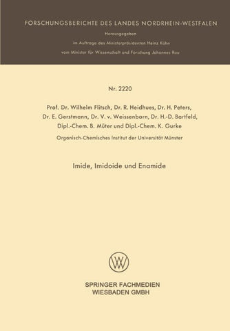 Imide, Imidoide und Enamide