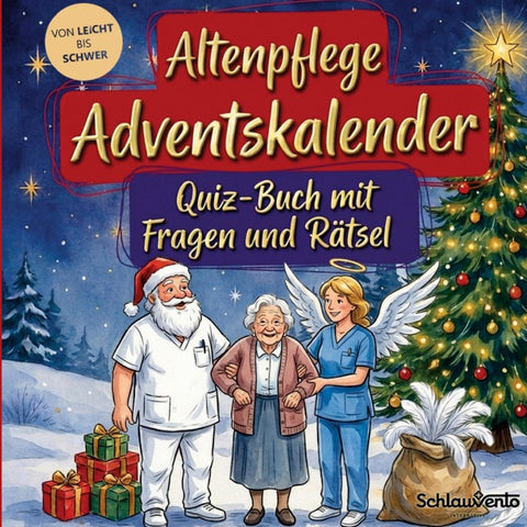 Altenpflege-Adventskalender: Quiz-Buch mit Fragen und Rätsel