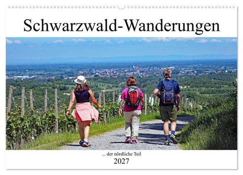Schwarzwald-Wanderungen (Wandkalender 2027 DIN A2 quer), CALVENDO Monatskalender