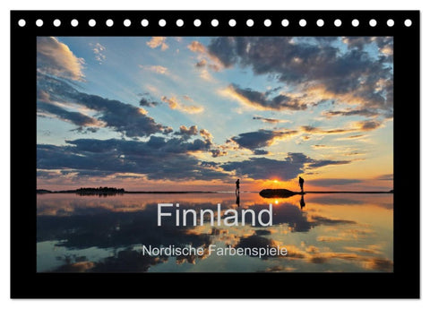 Finnland - Nordische Farbenspiele (Tischkalender 2026 DIN A5 quer), CALVENDO Monatskalender
