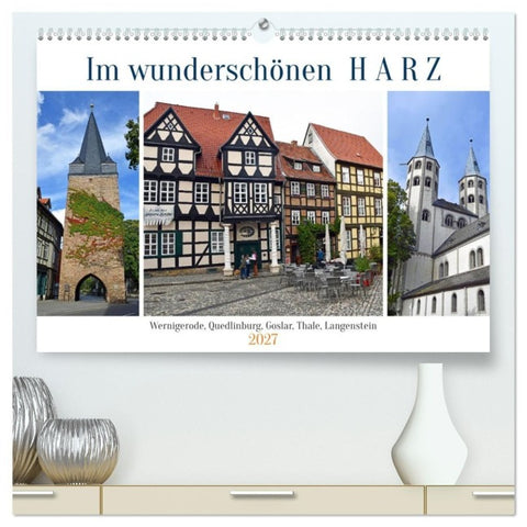 Im wunderschönen Harz (hochwertiger Premium Wandkalender 2027 DIN A2 quer), Kunstdruck in Hochglanz