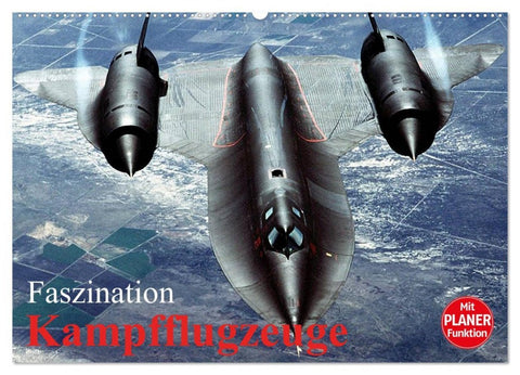 Faszination Kampfflugzeuge (Wandkalender 2026 DIN A2 quer), CALVENDO Monatskalender