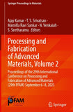 Processing and Fabrication of Advanced Materials, Volume 2