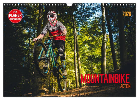 Mountainbike Action (Wandkalender 2026 DIN A3 quer), CALVENDO Monatskalender