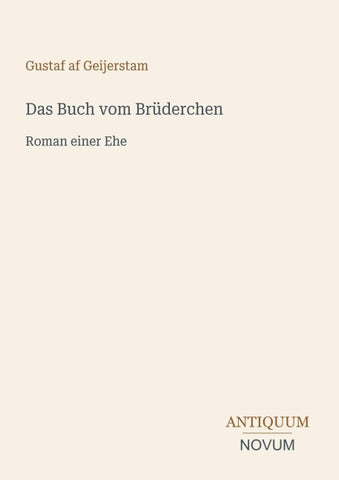 Das Buch vom Brüderchen