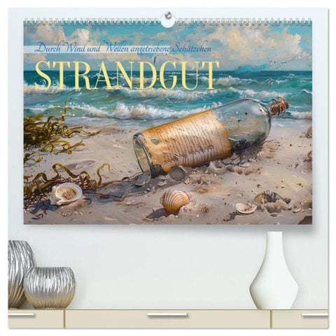 Strandgut (hochwertiger Premium Wandkalender 2026 DIN A2 quer), Kunstdruck in Hochglanz