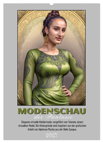 Modenschau der Fantasie (Wandkalender 2027 DIN A2 hoch), CALVENDO Monatskalender