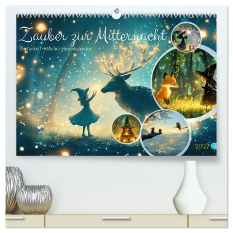 Zauber zur Mitternacht (hochwertiger Premium Wandkalender 2027 DIN A2 quer), Kunstdruck in Hochglanz