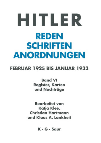 Register, Karten und Nachträge