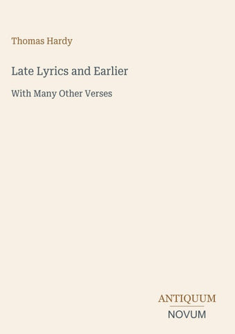 Late Lyrics and Earlier