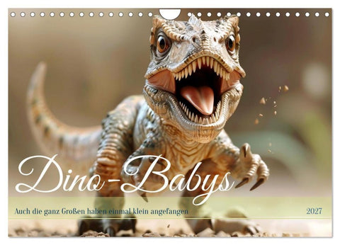 Dino-Babys (Wandkalender 2027 DIN A4 quer), CALVENDO Monatskalender