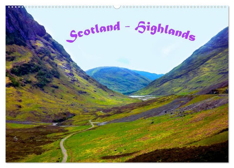 Scotland - Highlands (Wandkalender 2026 DIN A2 quer), CALVENDO Monatskalender