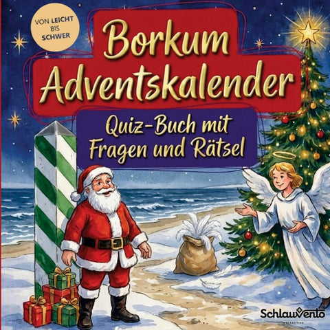 Borkum-Adventskalender: Quiz-Buch mit Fragen und Rätsel