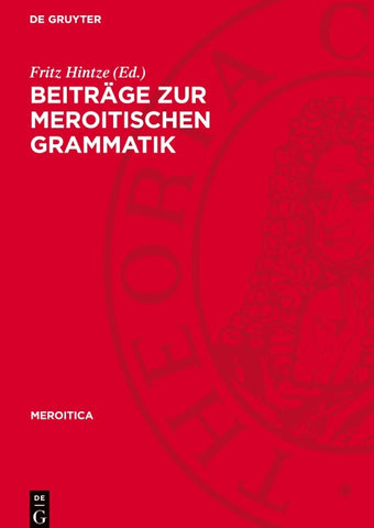 Beiträge zur meroitischen Grammatik