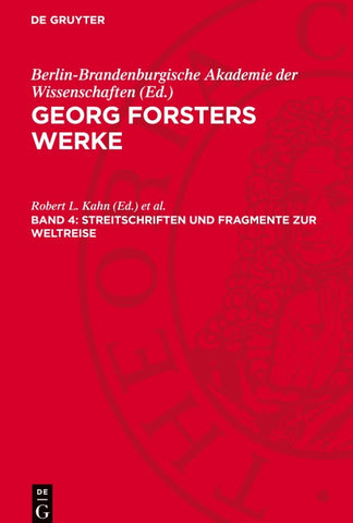Streitschriften und Fragmente zur Weltreise