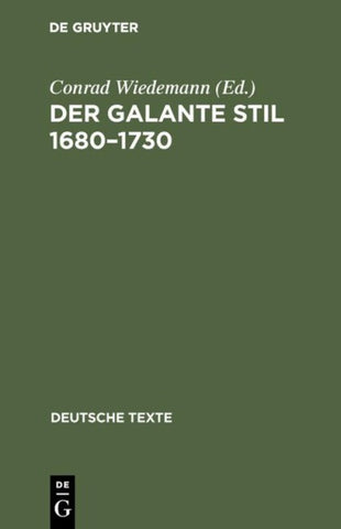 Der galante Stil 1680–1730