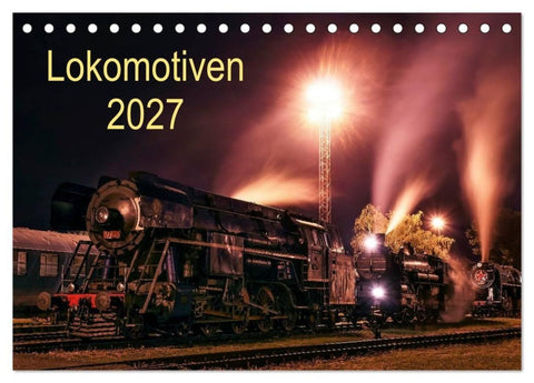 Lokomotiven 2027 (Tischkalender 2027 DIN A5 quer), CALVENDO Monatskalender
