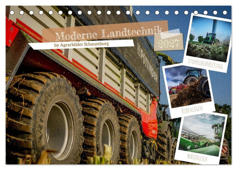 Moderne Landtechnik (Tischkalender 2027 DIN A5 quer), CALVENDO Monatskalender