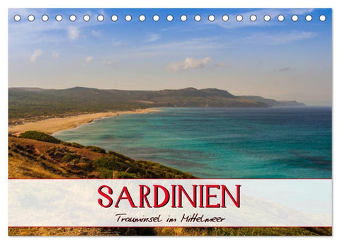 Sardinien Panoramakalender / CH-Version (Tischkalender 2026 DIN A5 quer), CALVENDO Monatskalender