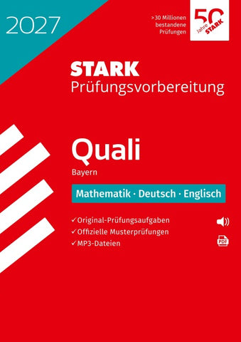 STARK Mathematik, Deutsch, Englisch 9. Klasse - Quali Mittelschule 2027 Bayern - Prüfungsvorbereitung