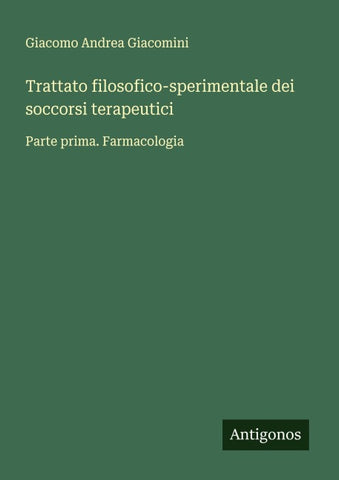 Trattato filosofico-sperimentale dei soccorsi terapeutici