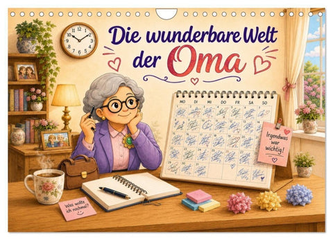 Die wunderbare Welt der Oma (Wandkalender 2027 DIN A4 quer), CALVENDO Monatskalender