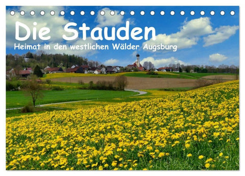 Die Stauden - Heimat in den westlichen Wälder Augsburg (Tischkalender 2027 DIN A5 quer), CALVENDO Monatskalender