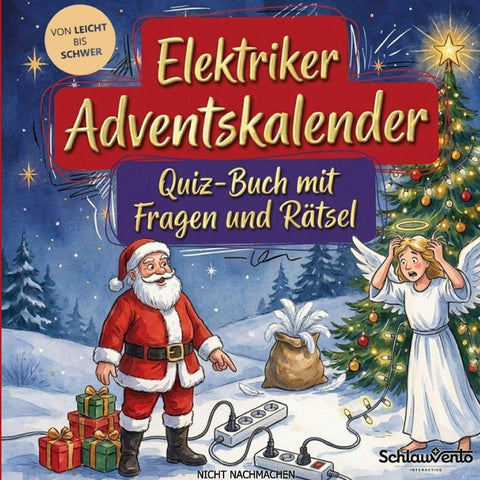 Elektriker-Adventskalender: Quiz-Buch mit Fragen und Rätsel