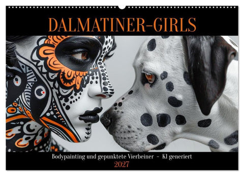 Dalmatinergirls (Wandkalender 2027 DIN A2 quer), CALVENDO Monatskalender