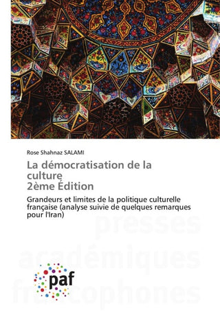 La démocratisation de la culture 2ème Édition