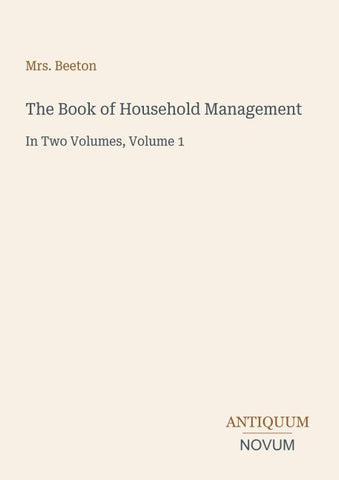 The Book of Household Management