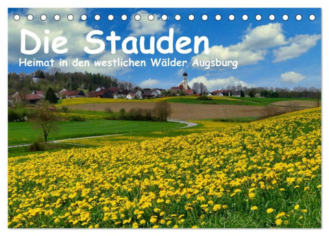 Die Stauden - Heimat in den westlichen Wälder Augsburg (Tischkalender 2026 DIN A5 quer), CALVENDO Monatskalender