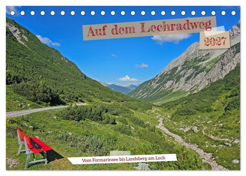 Vom Formarinsee bis Landsberg am Lech - Auf dem Lechradweg (Tischkalender 2027 DIN A5 quer), CALVENDO Monatskalender