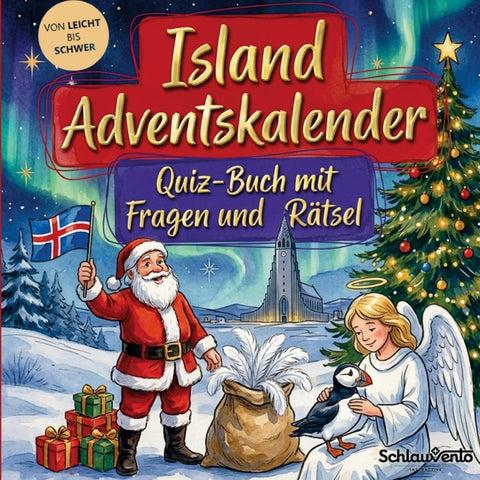 Island-Adventskalender: Quiz-Buch mit Fragen und Rätsel