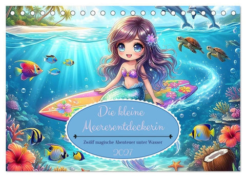 Die kleine Meeresentdeckerin (Tischkalender 2027 DIN A5 quer), CALVENDO Monatskalender