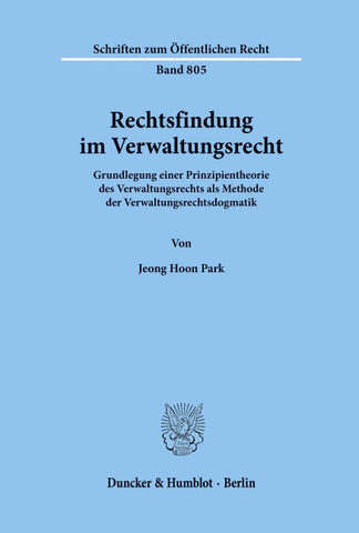 Rechtsfindung im Verwaltungsrecht.