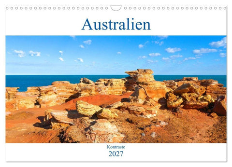 Australien - Kontraste (Wandkalender 2027 DIN A3 quer), CALVENDO Monatskalender