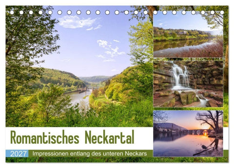 Romantisches Neckartal (Tischkalender 2027 DIN A5 quer), CALVENDO Monatskalender