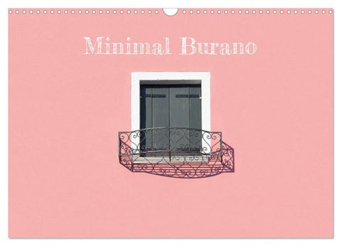 Minimal Burano (Wandkalender 2026 DIN A3 quer), CALVENDO Monatskalender