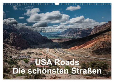 USA Roads (Wandkalender 2027 DIN A3 quer), CALVENDO Monatskalender