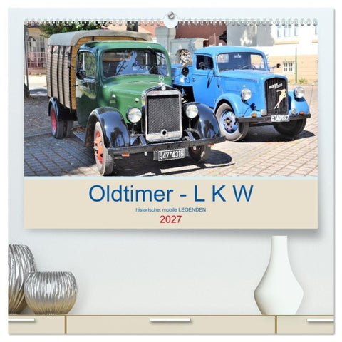 Oldtimer - L K W (hochwertiger Premium Wandkalender 2027 DIN A2 quer), Kunstdruck in Hochglanz