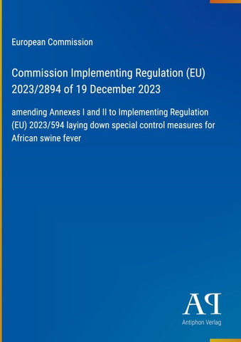 Commission Implementing Regulation (EU) 2023/2894 of 19 December 2023