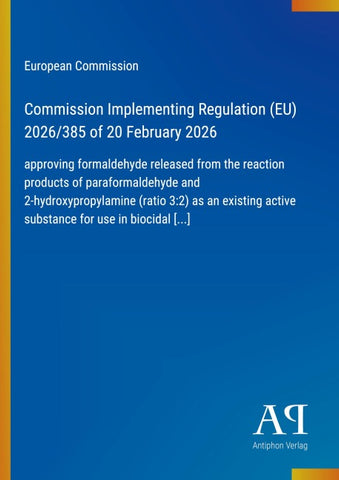Commission Implementing Regulation (EU) 2026/385 of 20 February 2026
