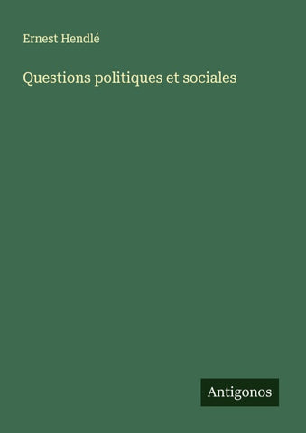 Questions politiques et sociales