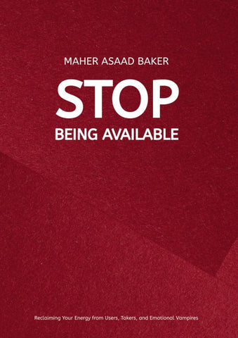 Stop Being Available