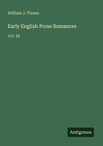 Early English Prose Romances