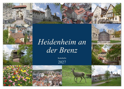 Heidenheim an der Brenz (Wandkalender 2027 DIN A2 quer), CALVENDO Monatskalender